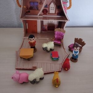Charming Playhouse Set with Figures and Animals